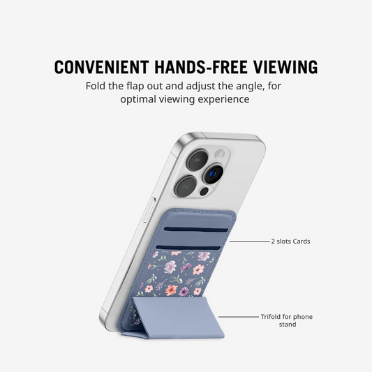 iPhone Magnetic Trifold Wallet Case - Spaceship