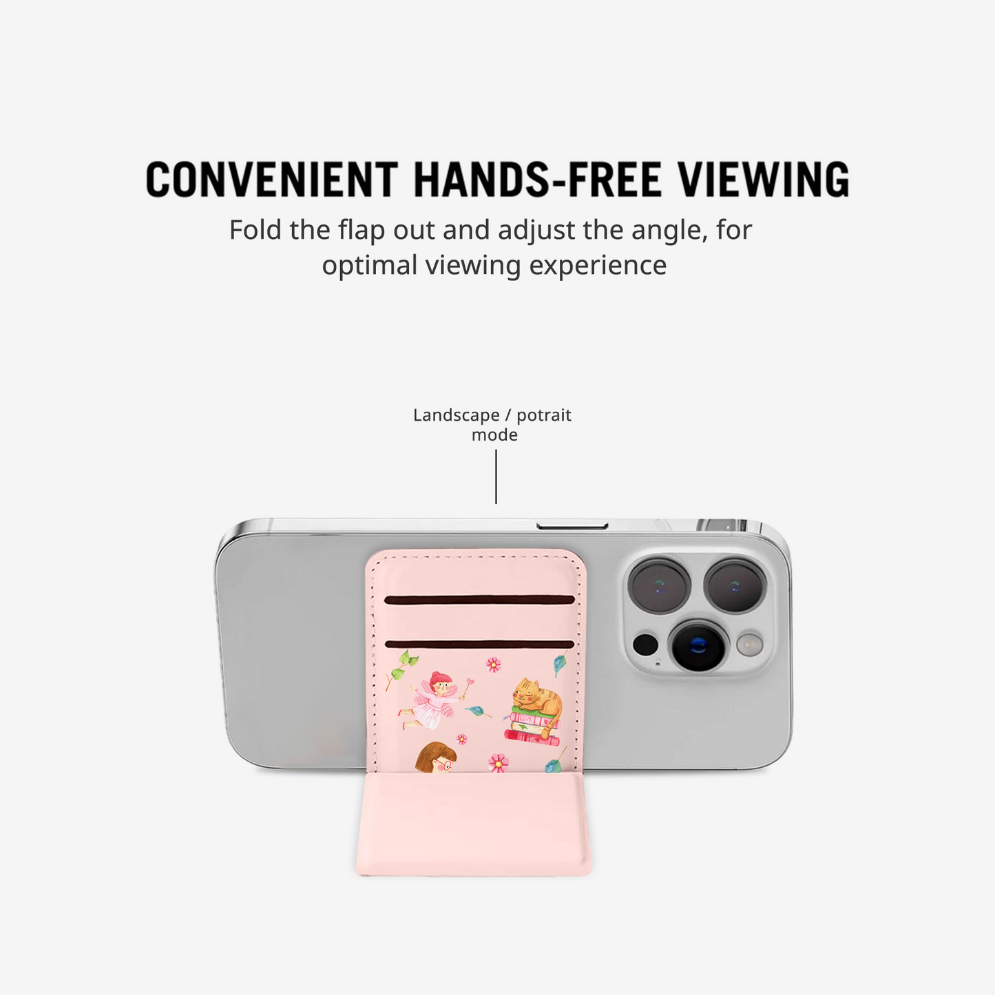iPhone Magnetic Trifold Wallet Case - Sweets