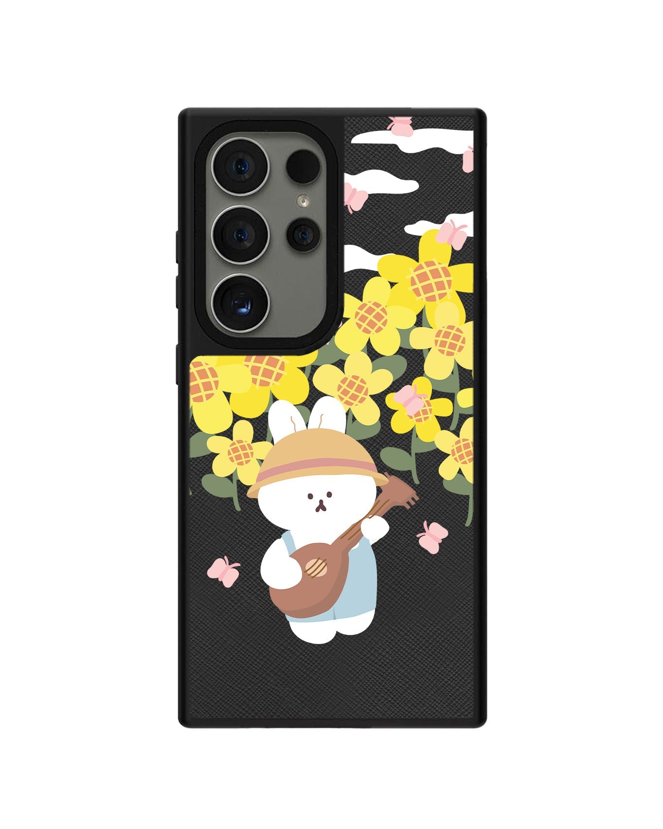 Android Leather Grip - กระต่ายอูคูเลเล่