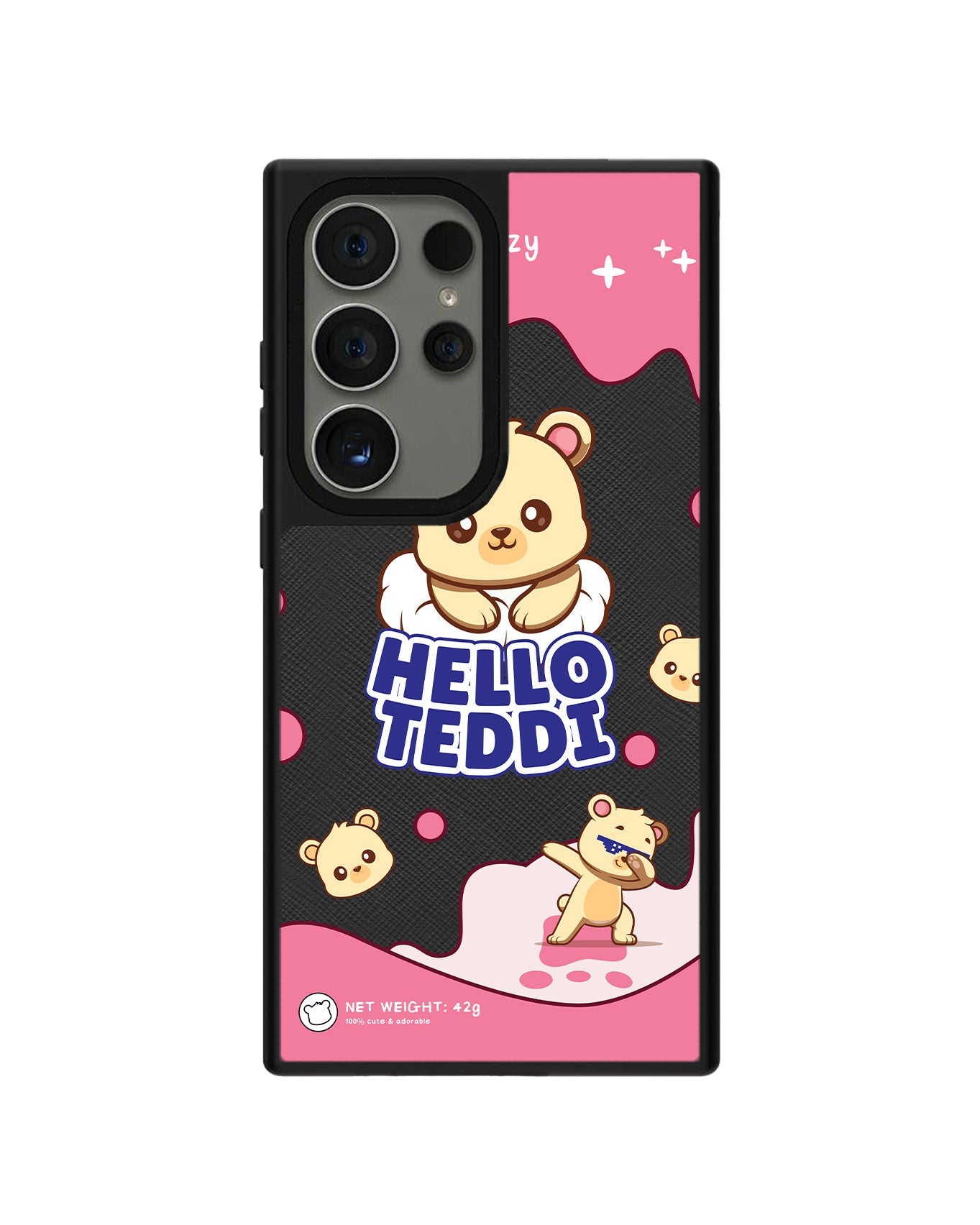Android Leather Grip - Hello Teddy 2.0