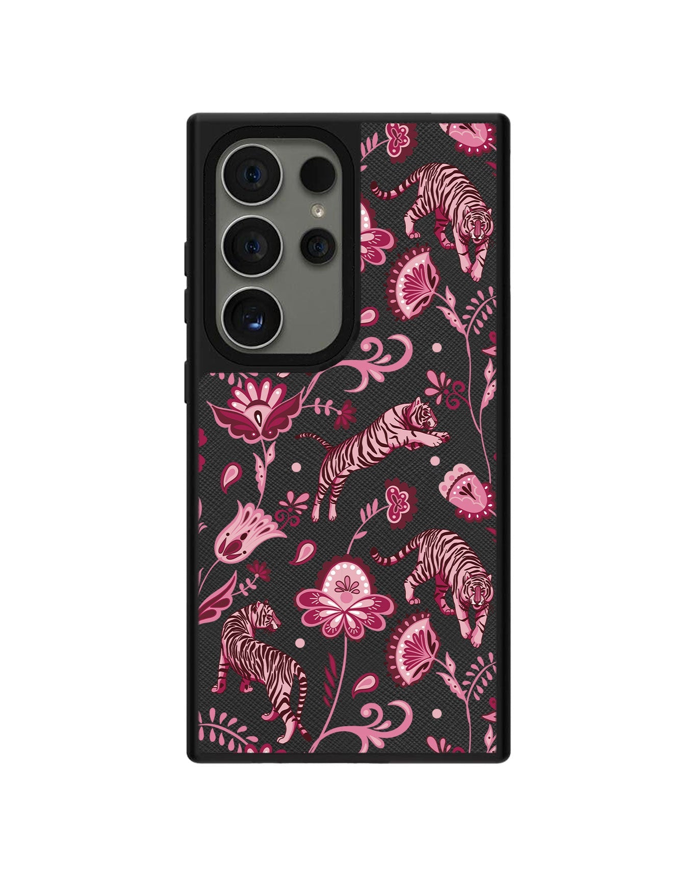 Android Leather Grip - Tiger & Floral 2.0