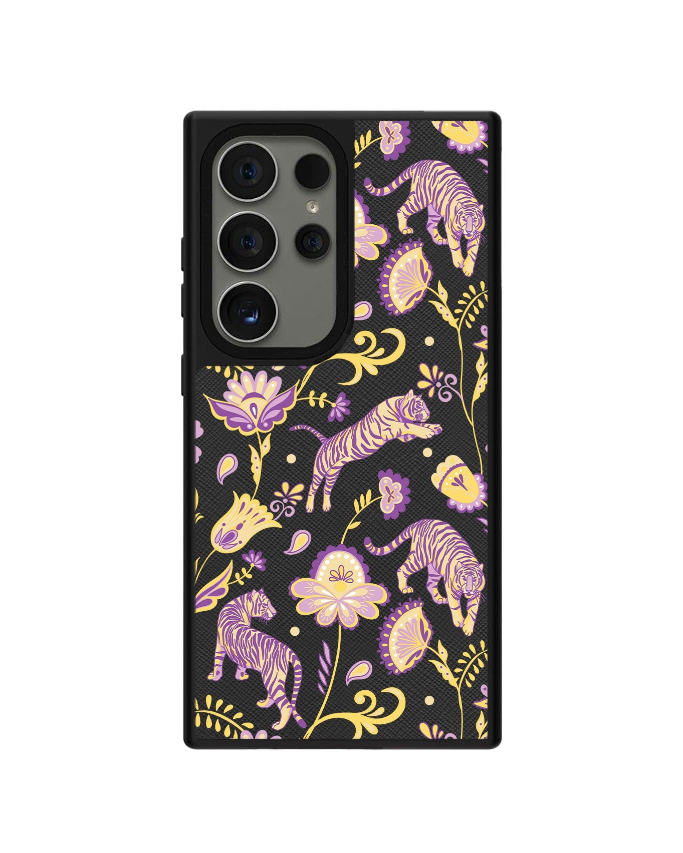 Android Leather Grip - Tiger & Floral 4.0