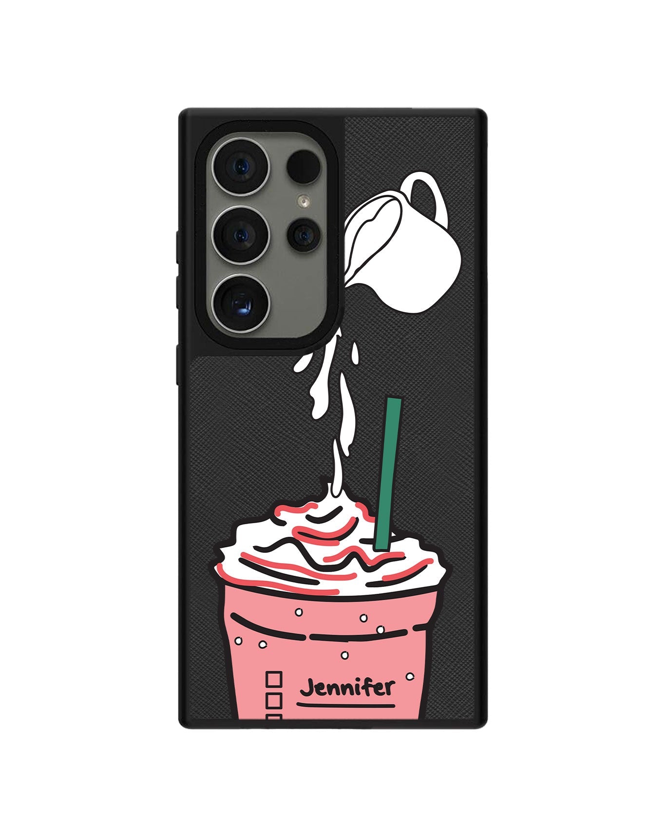 Android Leather Grip - Raspberry Frappe