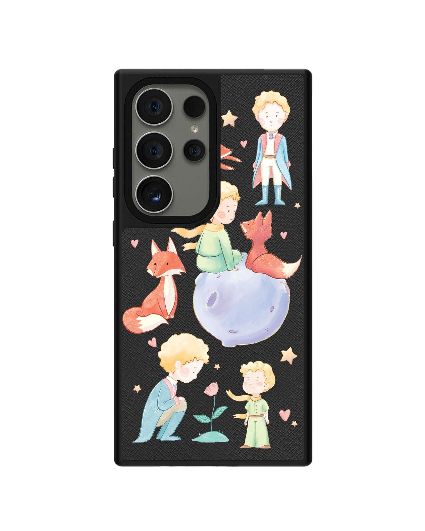 Android Leather Grip - Little Prince & Fox
