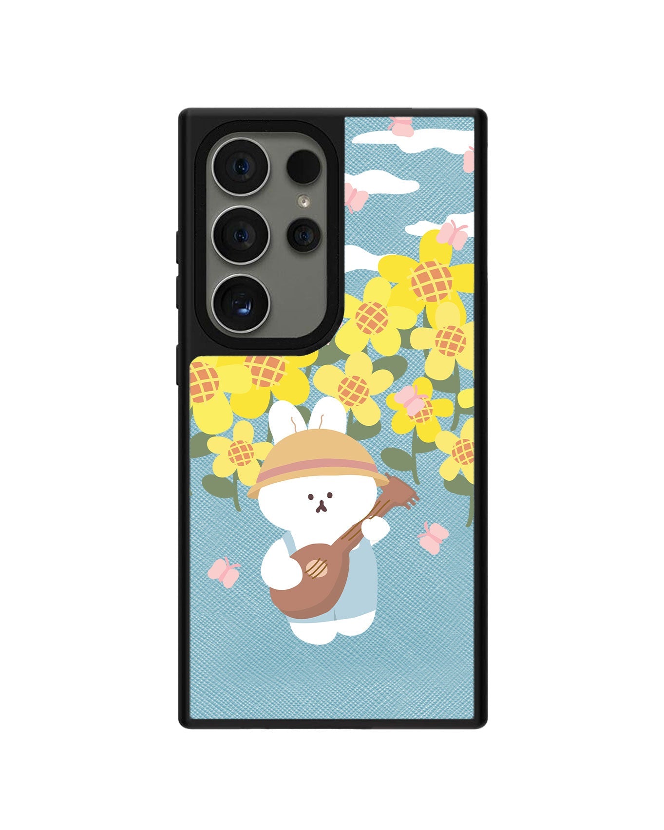 Android Leather Grip - กระต่ายอูคูเลเล่