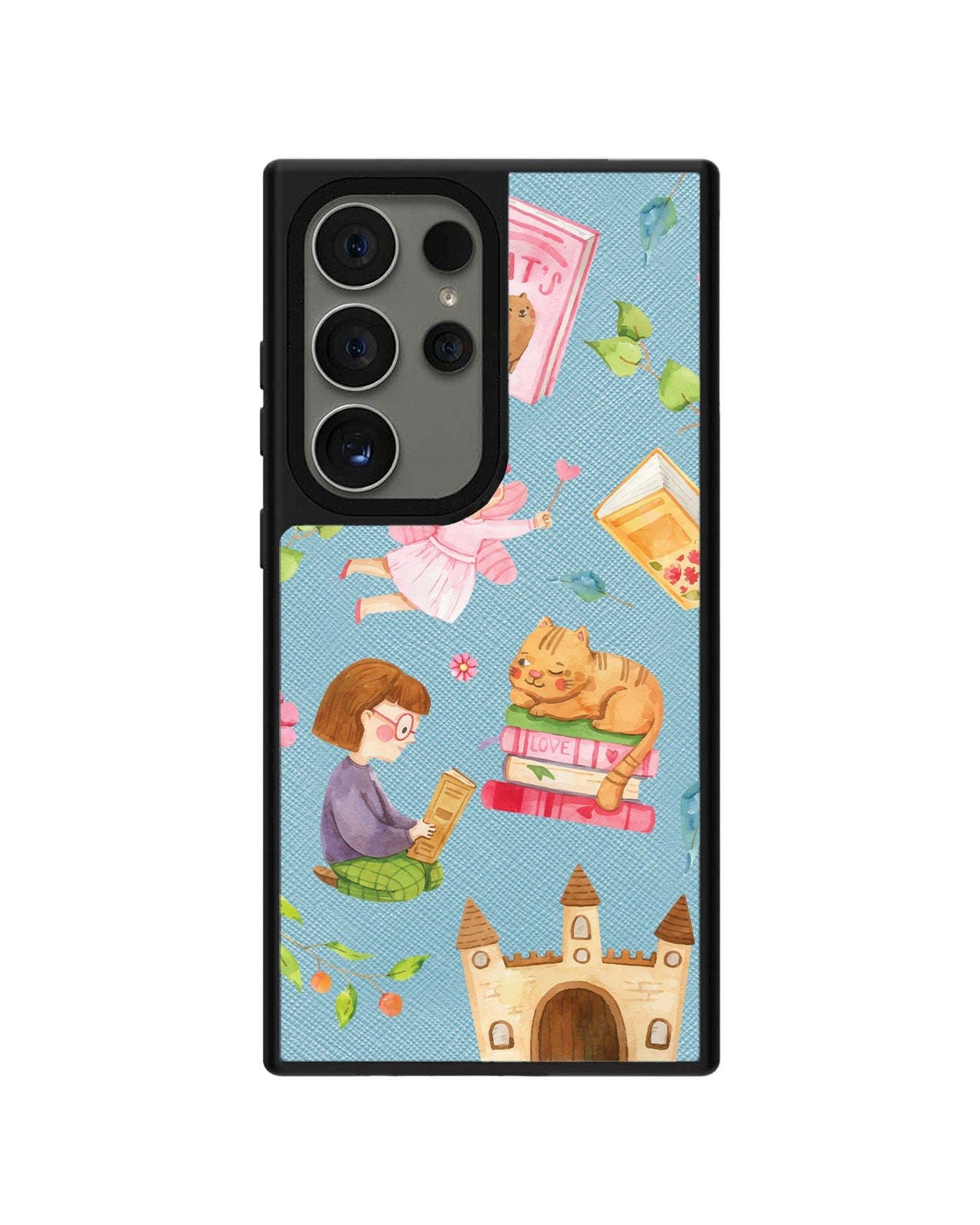 Android Leather Grip - Fairy Cat