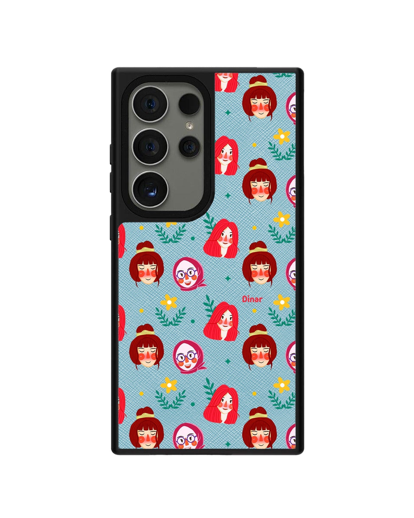 Android Leather Grip - Lovely Faces