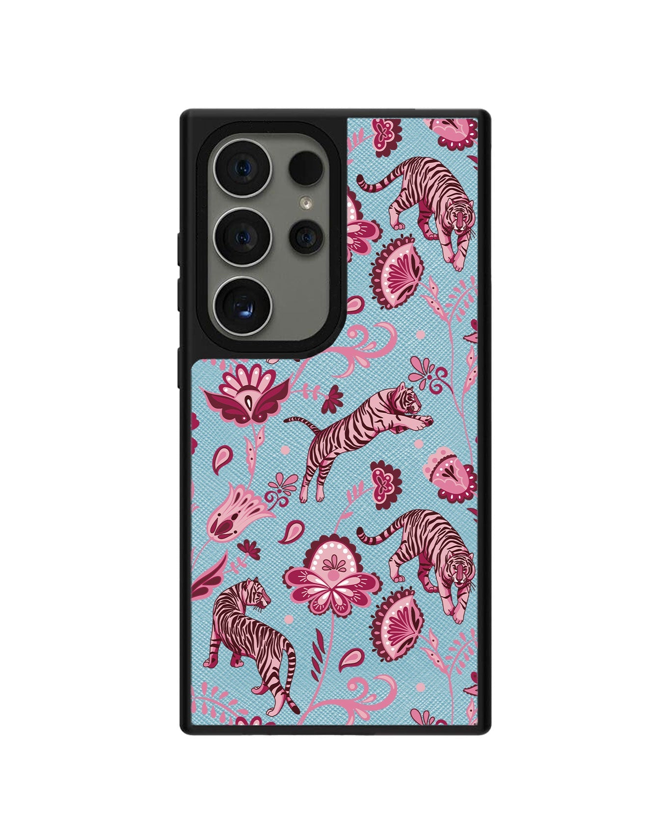 Android Leather Grip - Tiger & Floral 2.0