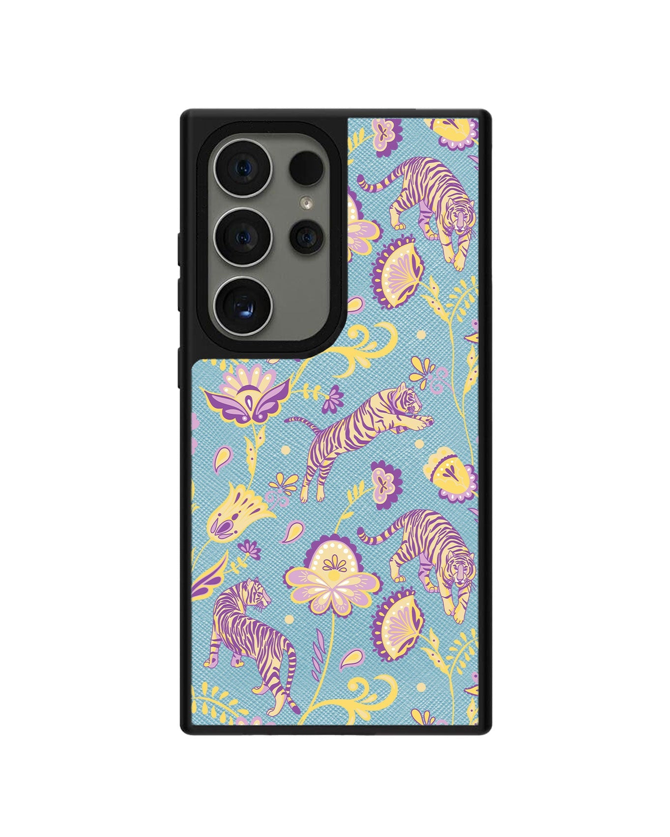 Android Leather Grip - Tiger & Floral 4.0