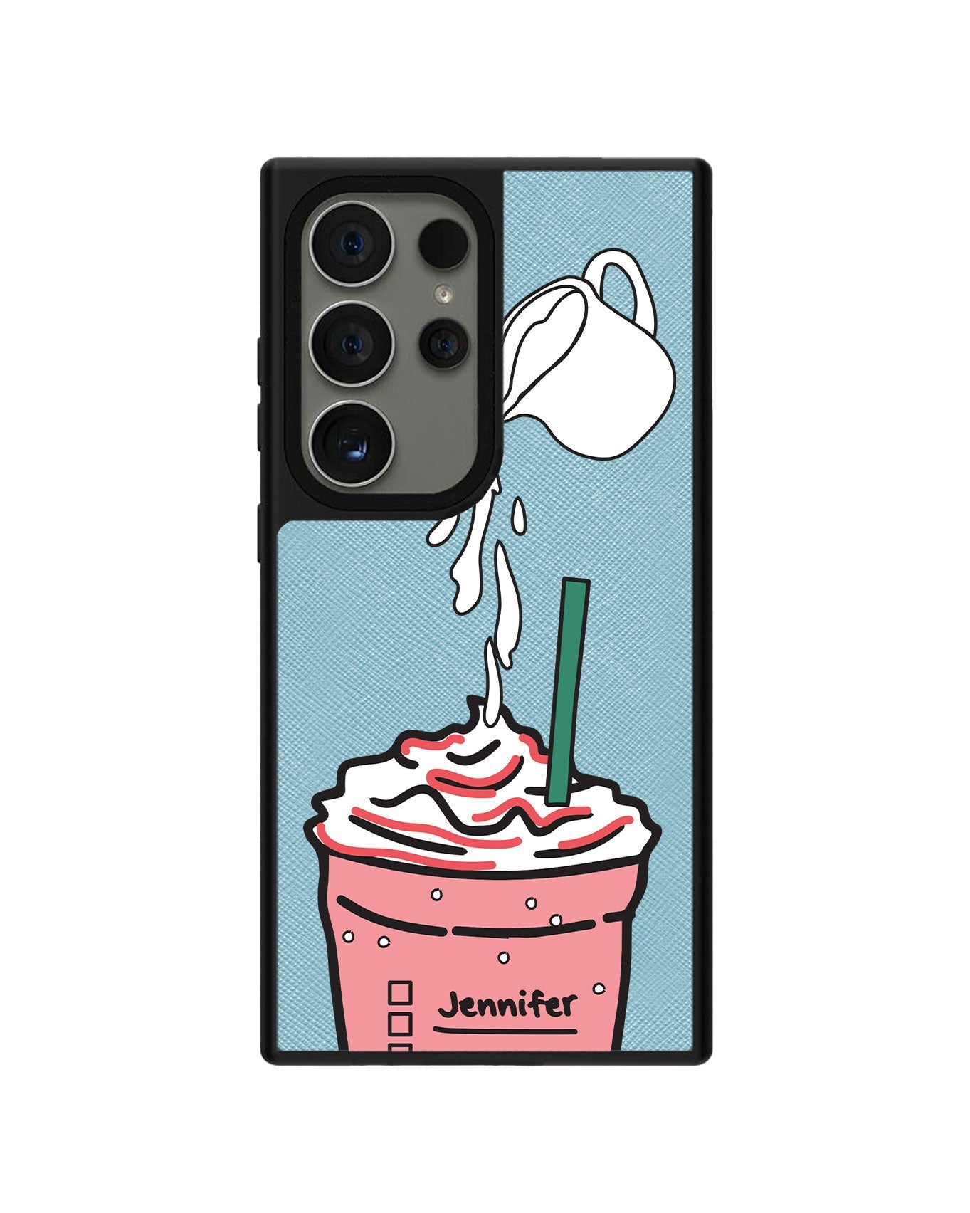Android Leather Grip - Raspberry Frappe