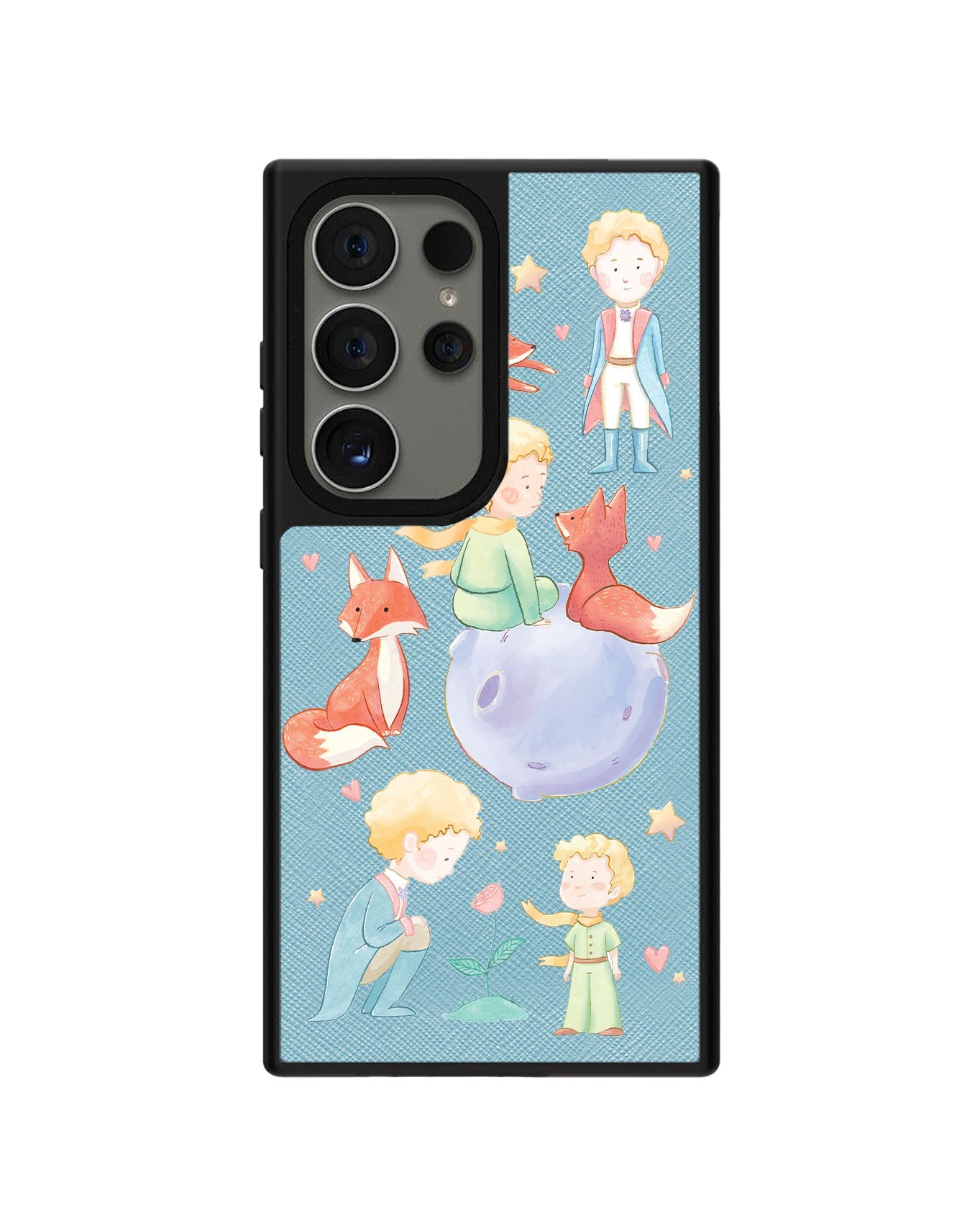 Android Leather Grip - Little Prince & Fox