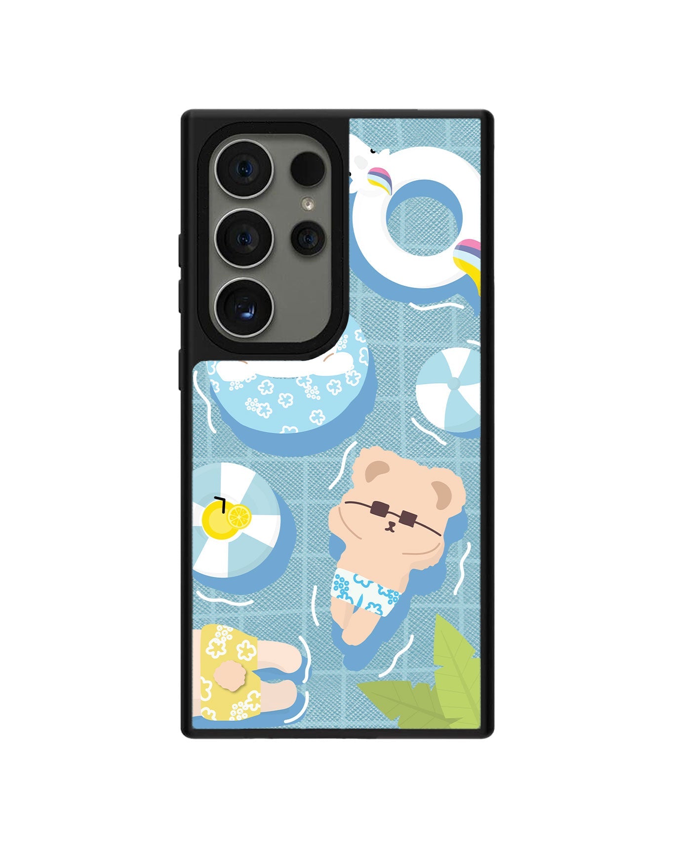 Android Leather Grip - Pool Party Blue