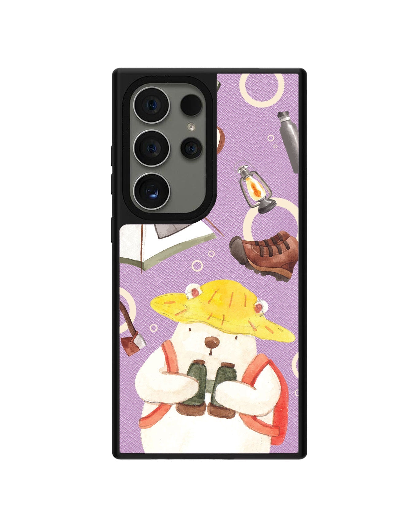 Android Leather Grip - Adventure of Bear