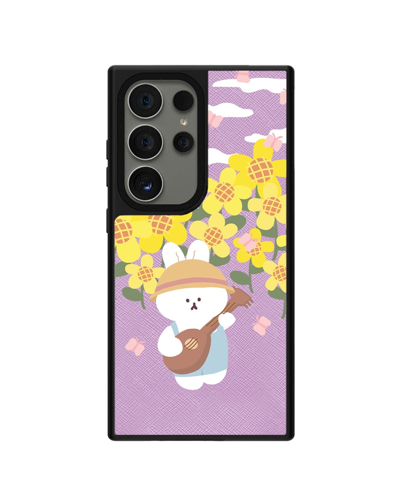 Android Leather Grip - กระต่ายอูคูเลเล่