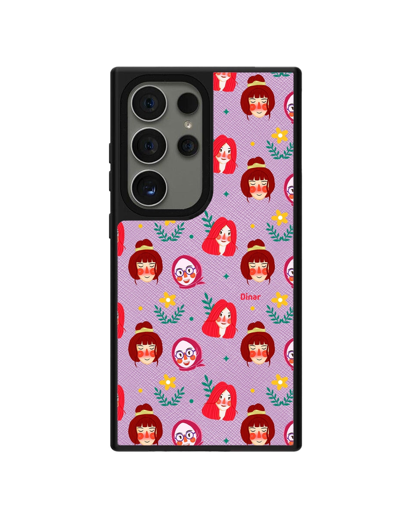 Android Leather Grip - Lovely Faces