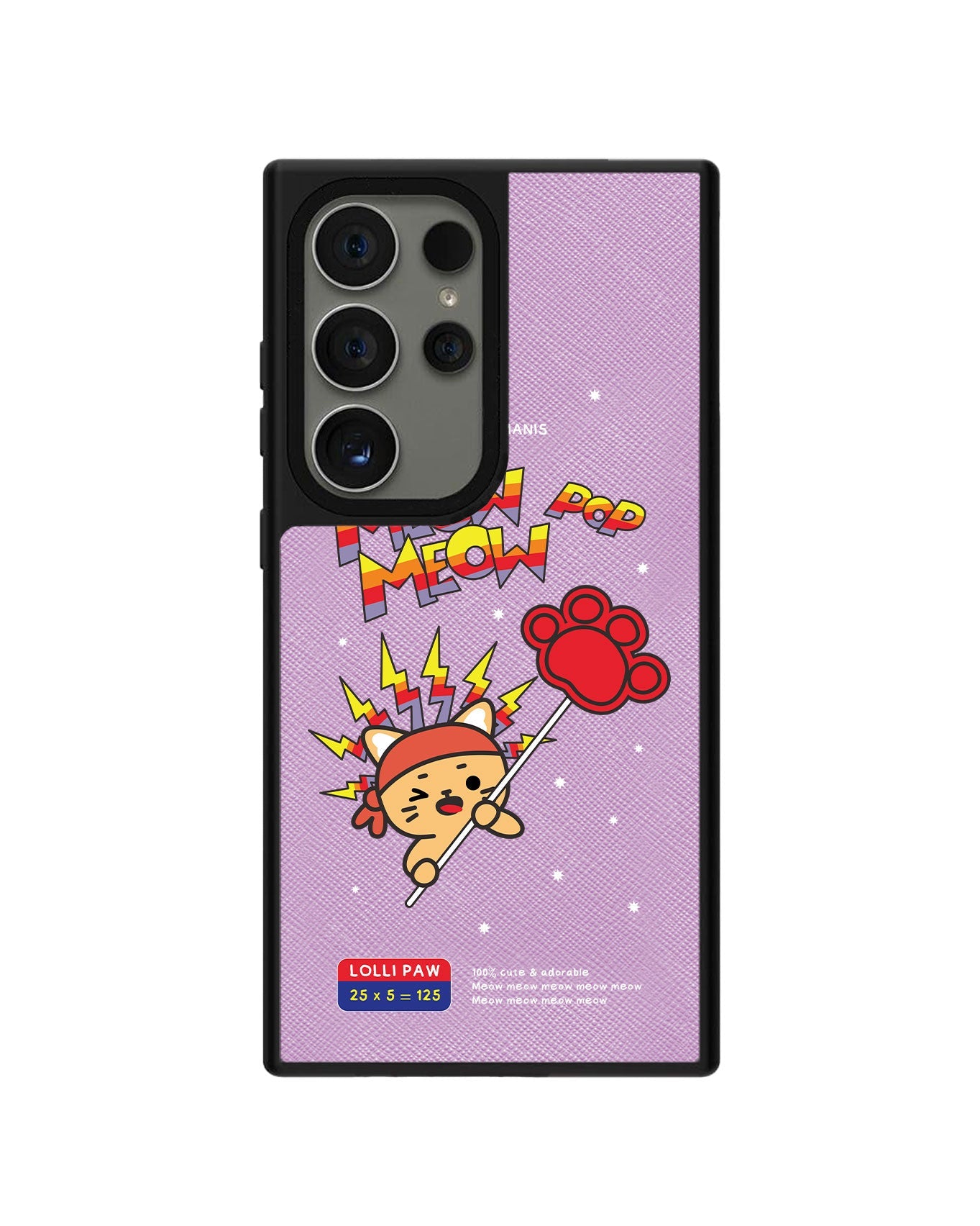 Android Leather Grip - Meow Pop 1.0