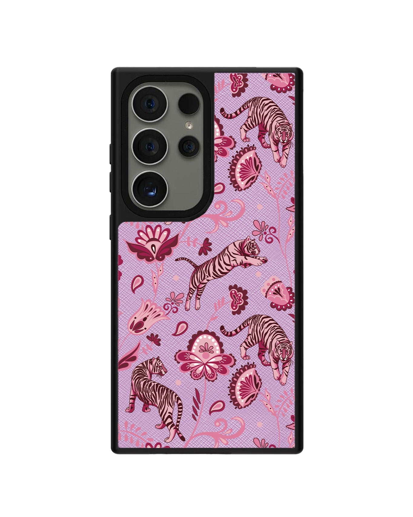 Android Leather Grip - Tiger & Floral 2.0