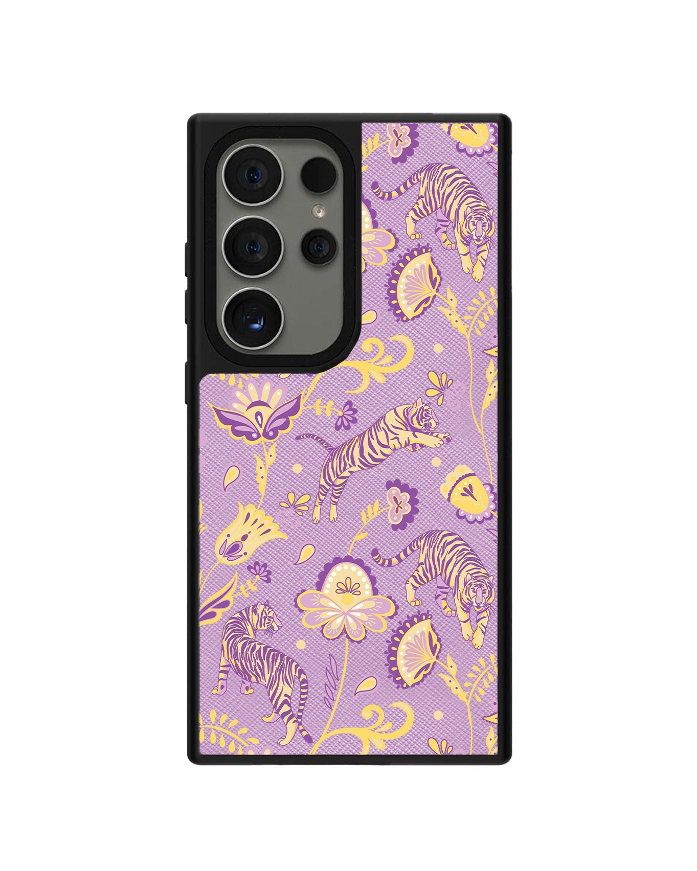 Android Leather Grip - Tiger & Floral 4.0