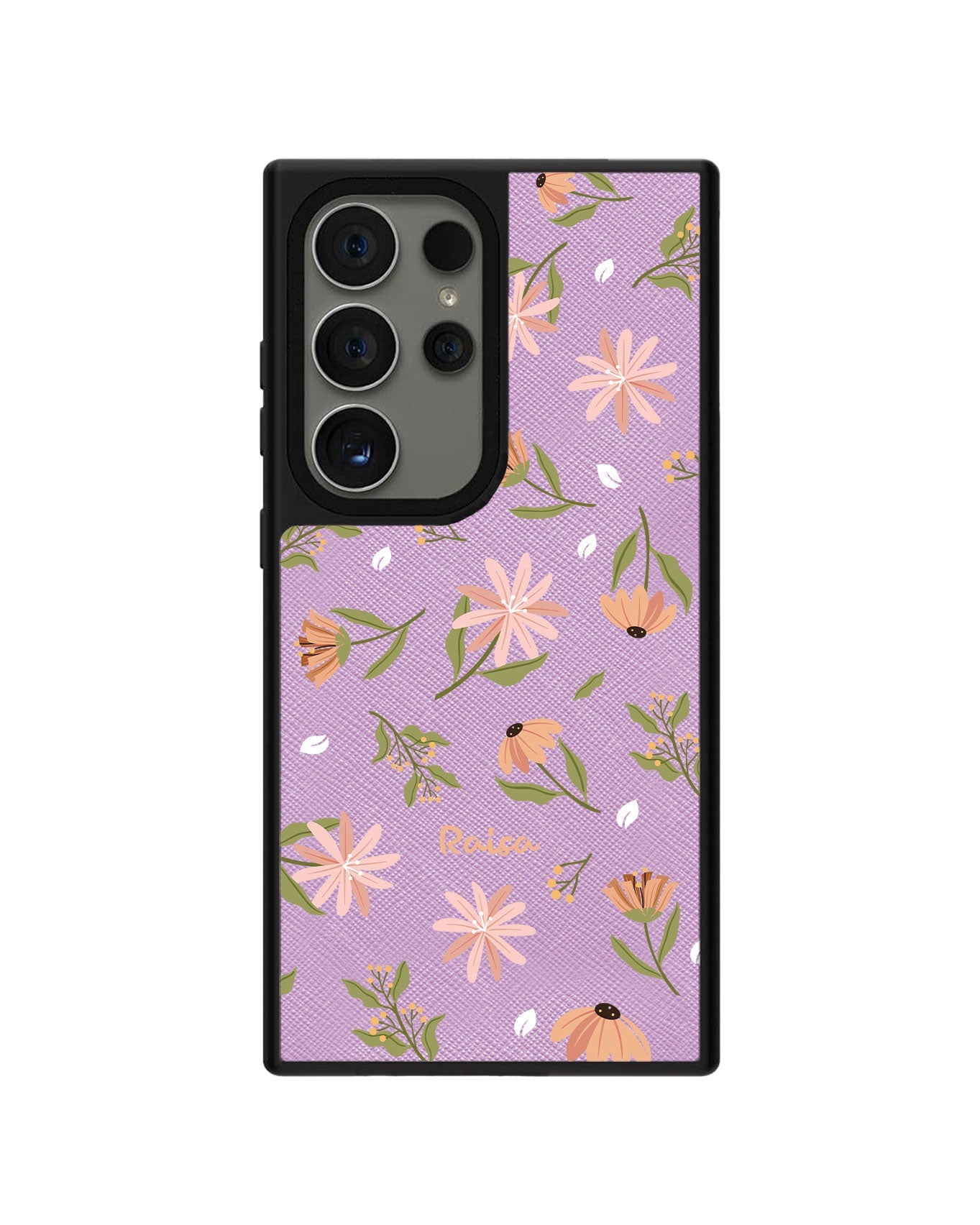 Android Leather Grip - Cosmos Flower