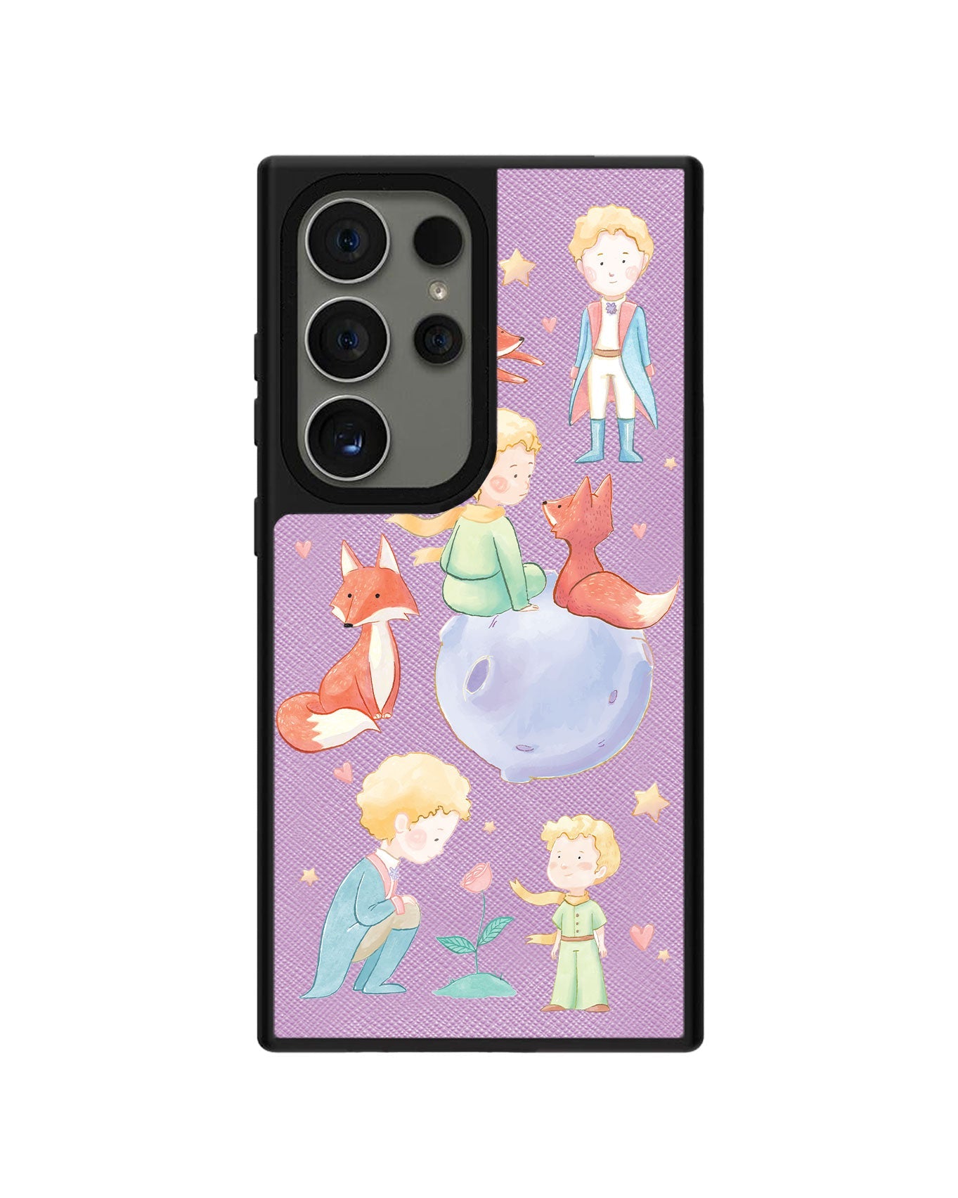 Android Leather Grip - Little Prince & Fox