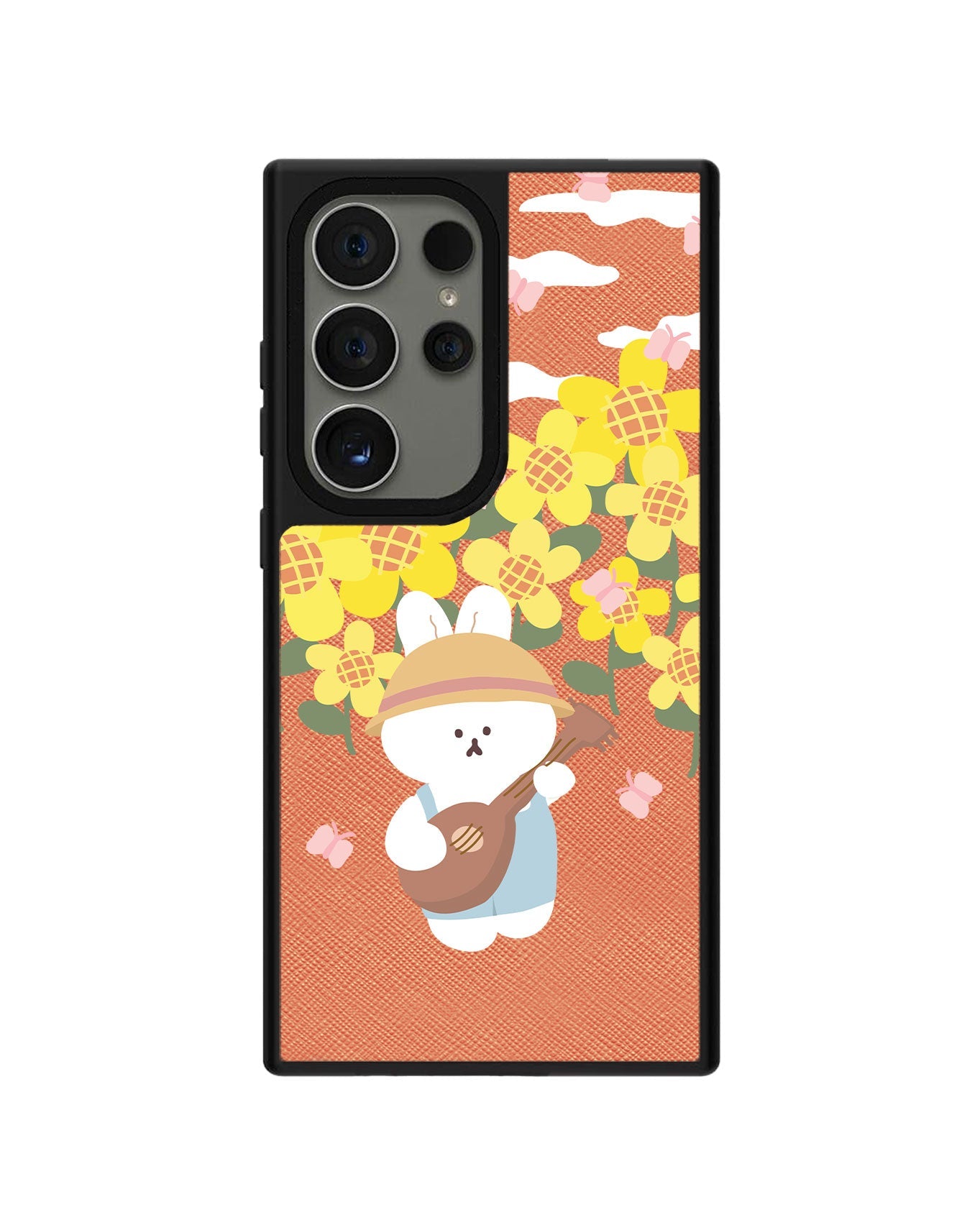 Android Leather Grip - กระต่ายอูคูเลเล่