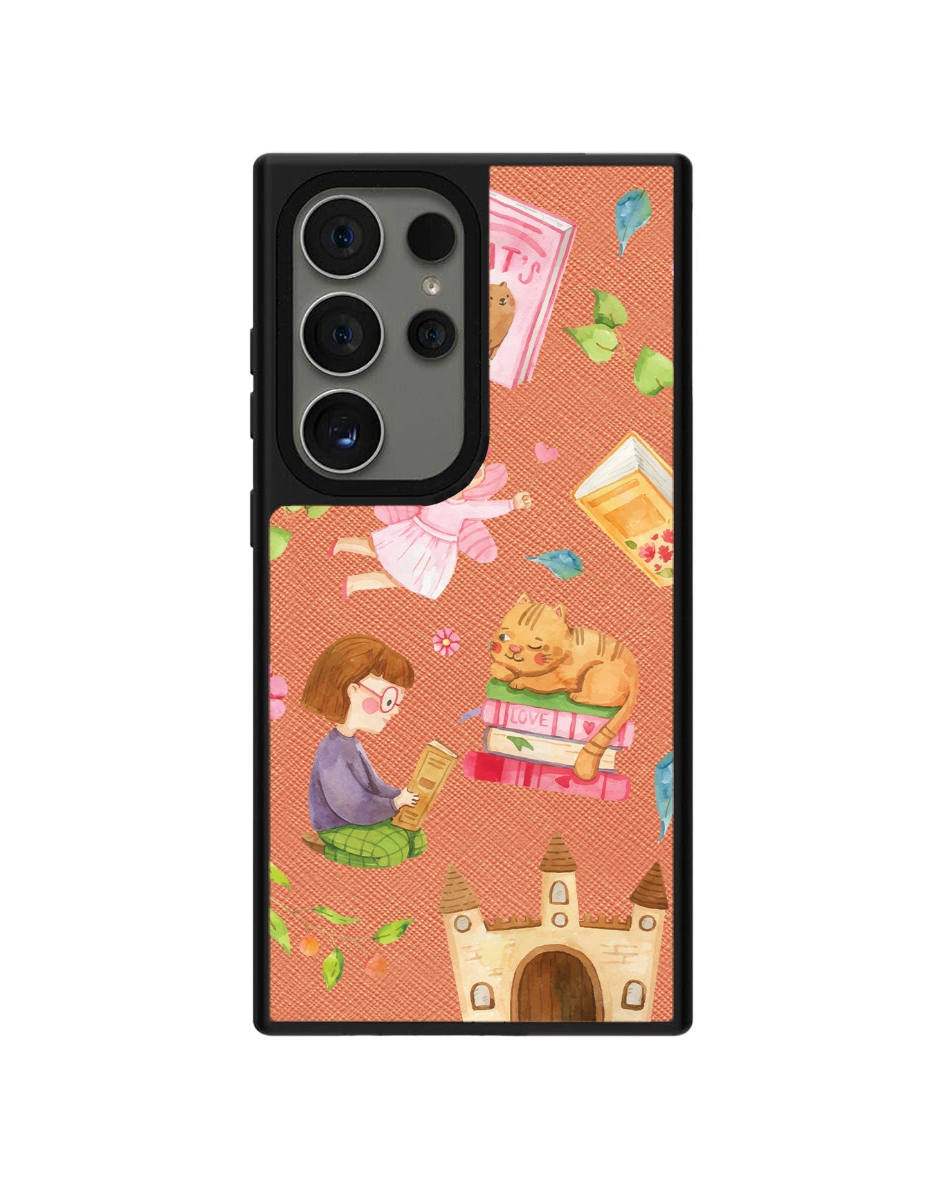 Android Leather Grip - Fairy Cat