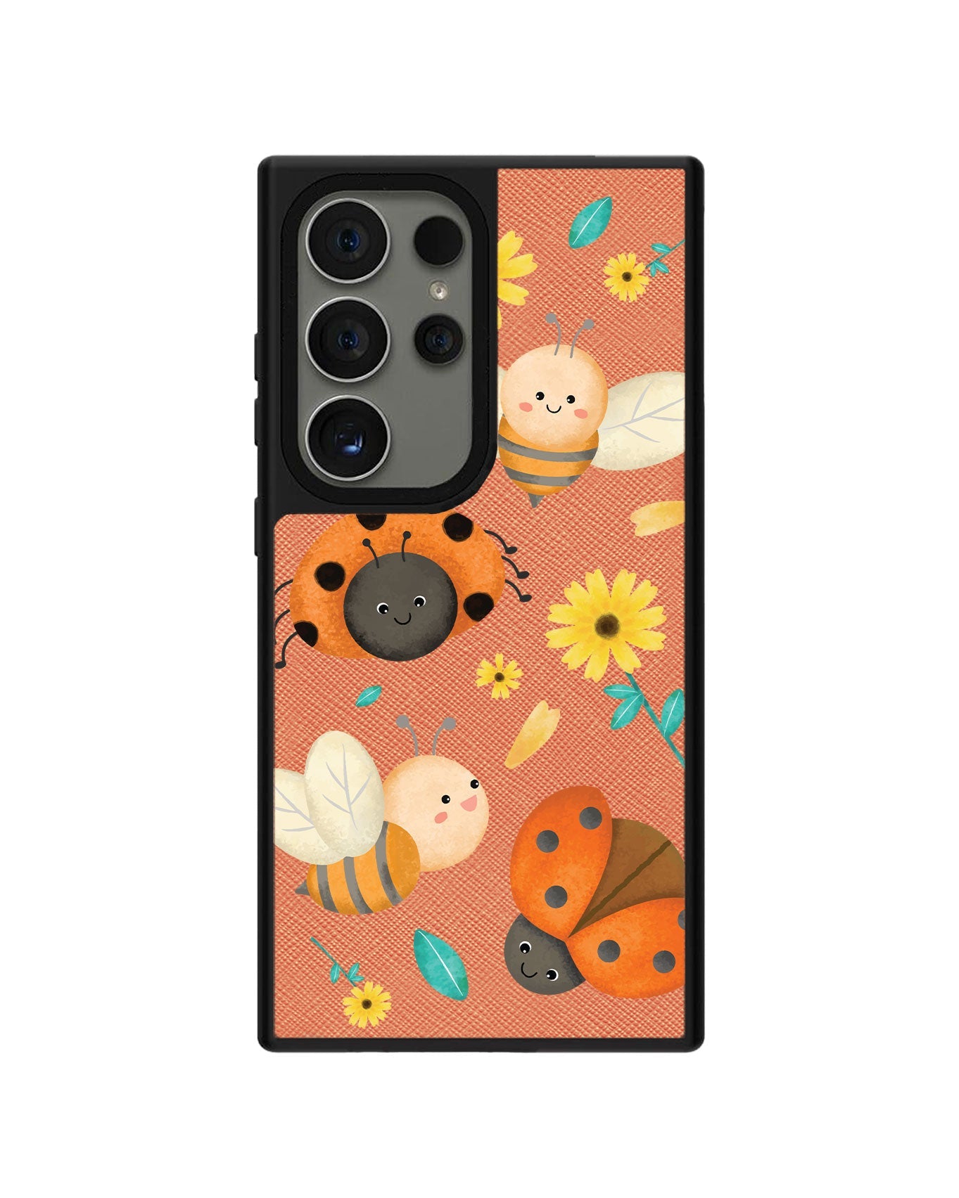 Android Leather Grip - Lady Bug & Bee