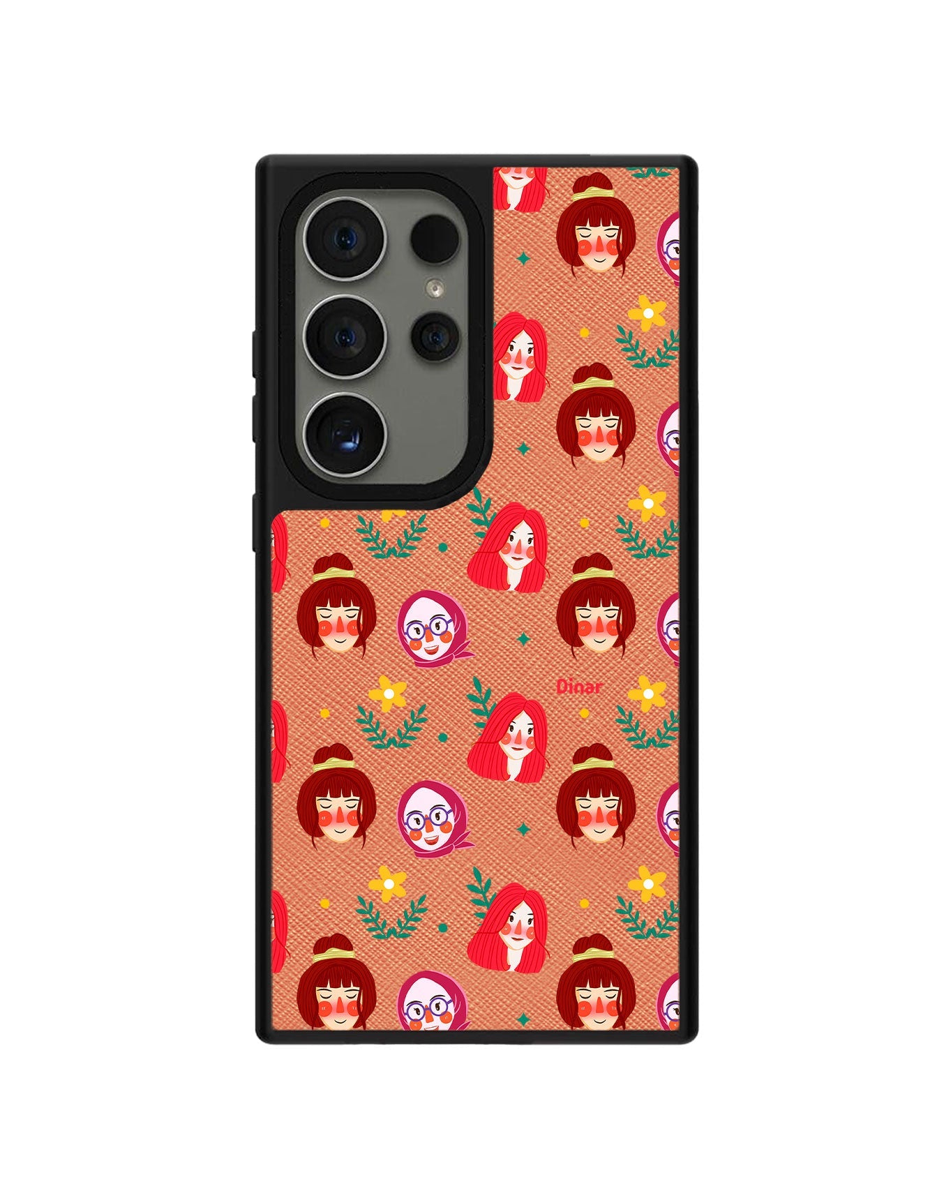 Android Leather Grip - Lovely Faces