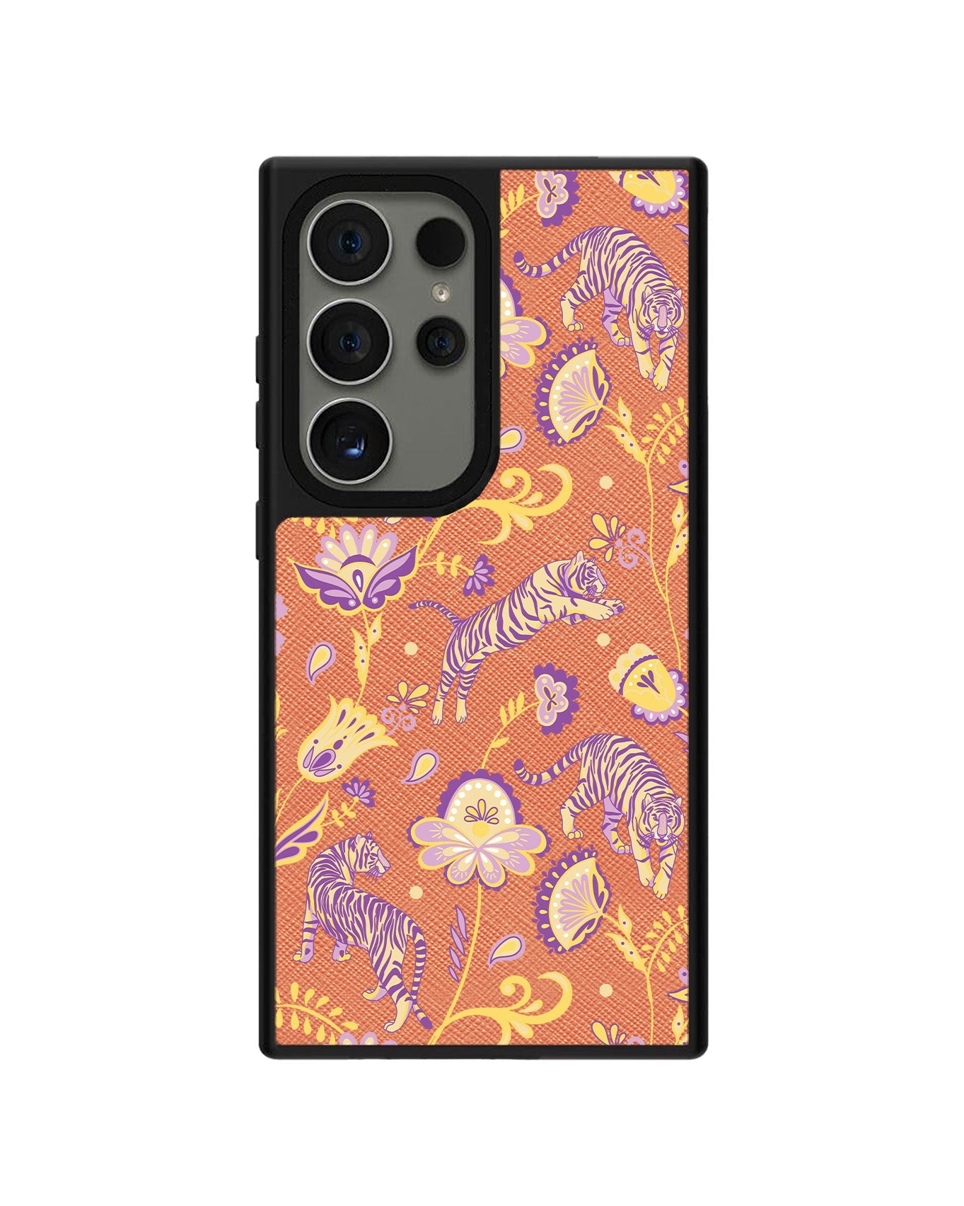 Android Leather Grip - Tiger & Floral 4.0