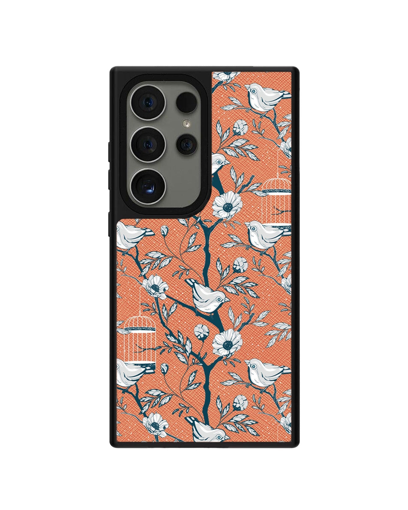 Android Leather Grip - Lovebird Monochrome