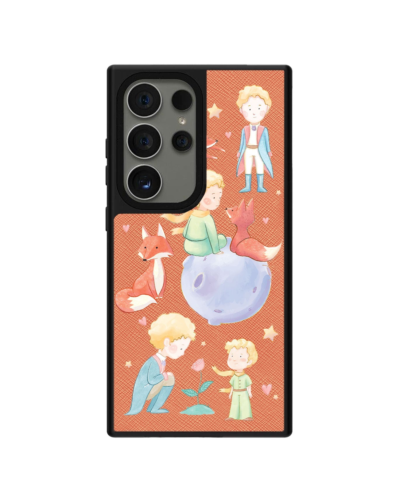 Android Leather Grip - Little Prince & Fox