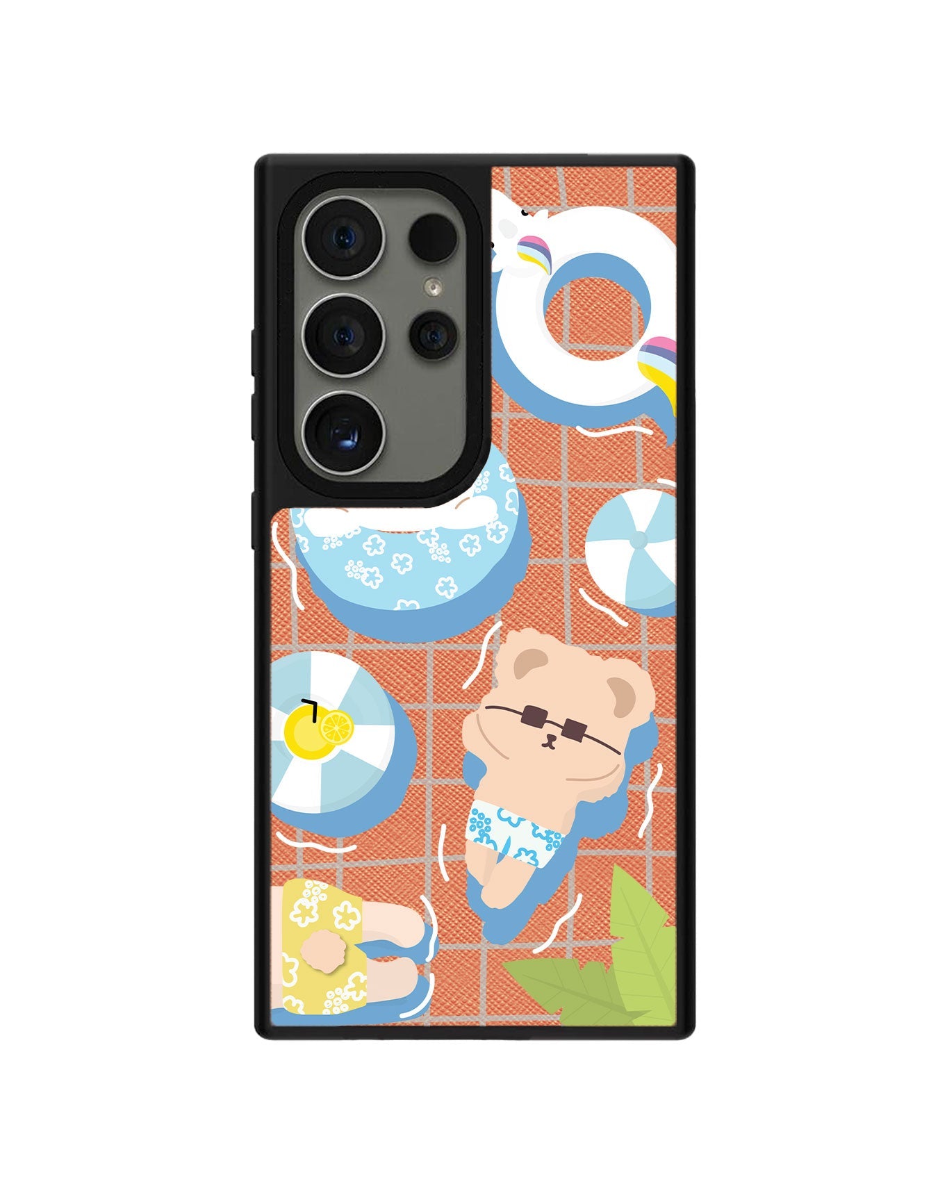 Android Leather Grip - Pool Party Blue