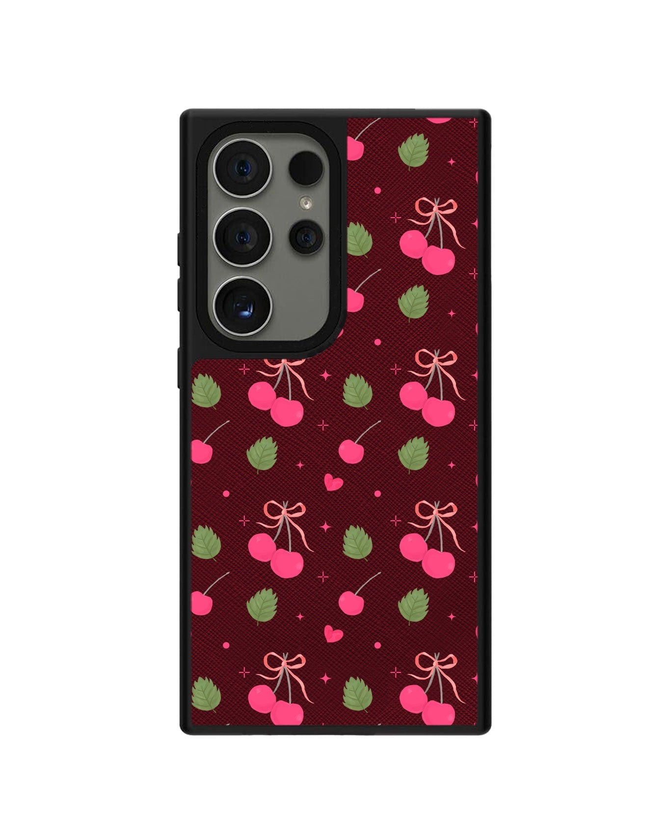 Android Leather Grip - Coquette Cherry