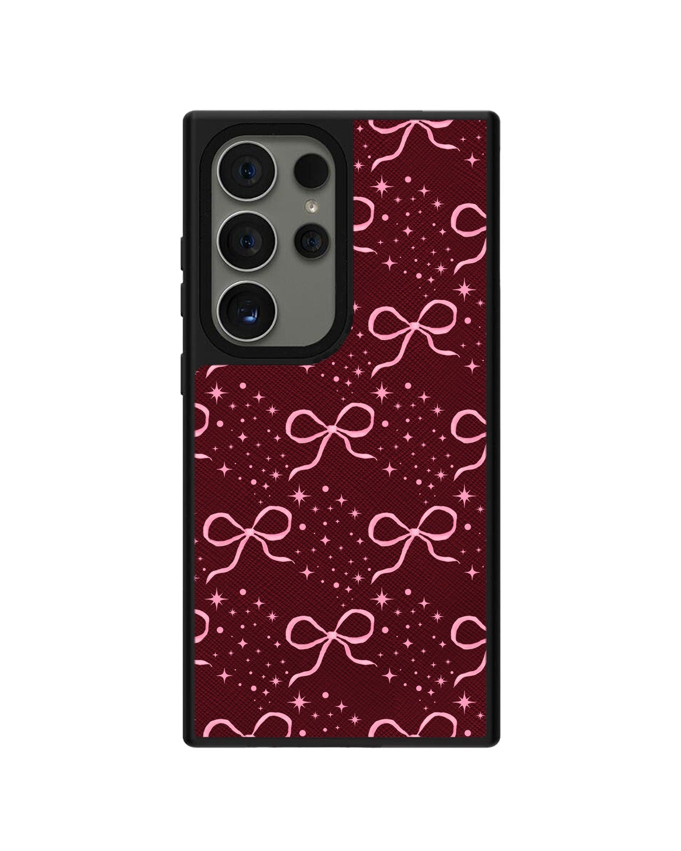 Android Leather Grip - Coquette Glittery Bow