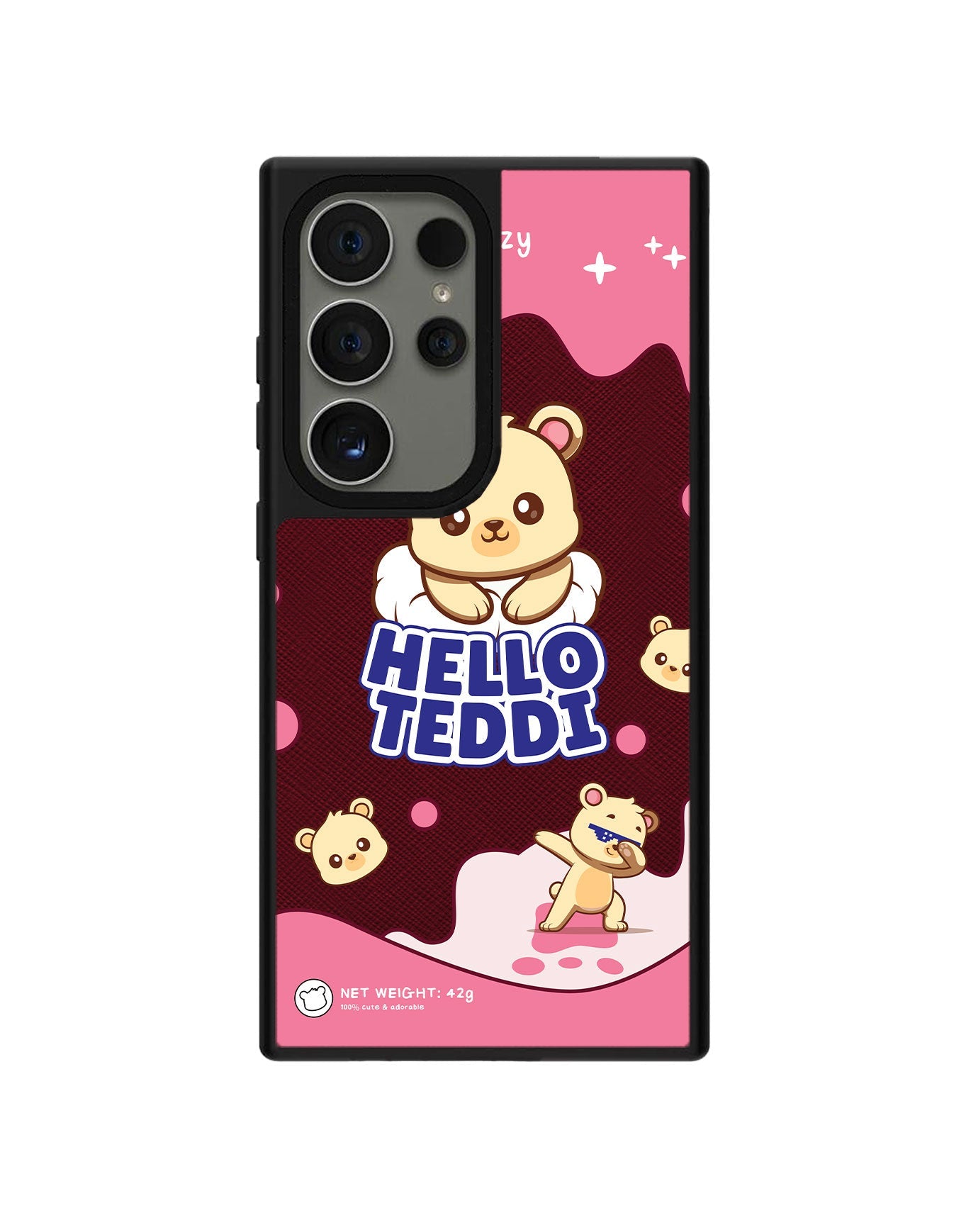Android Leather Grip - Hello Teddy 2.0