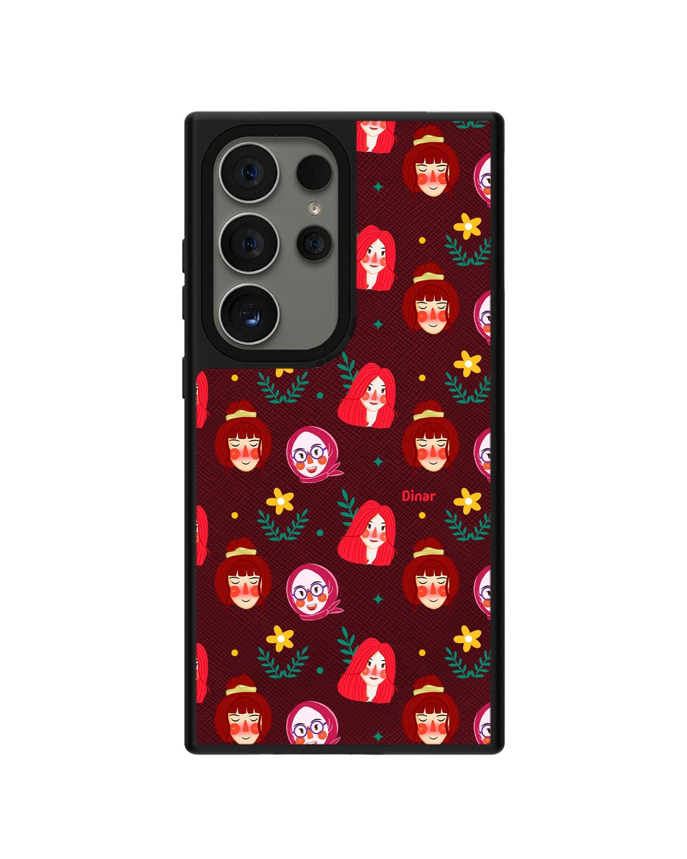 Android Leather Grip - Lovely Faces