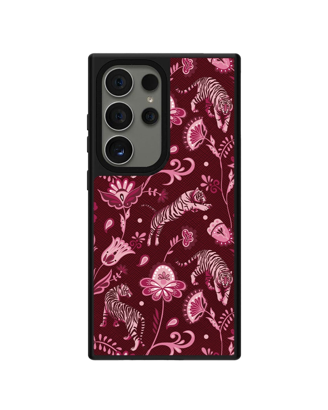 Android Leather Grip - Tiger & Floral 2.0