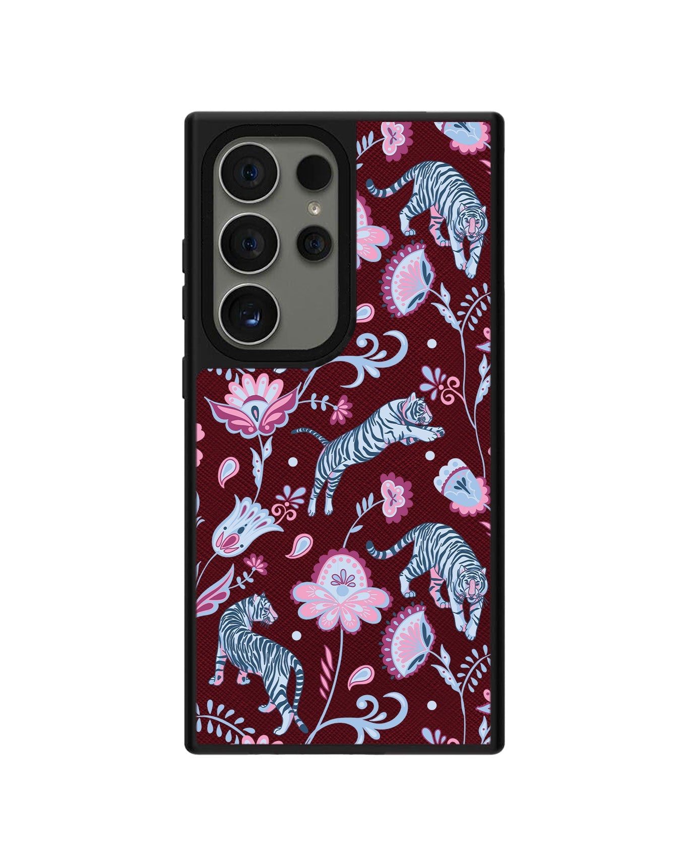 Android Leather Grip - Tiger & Floral 3.0