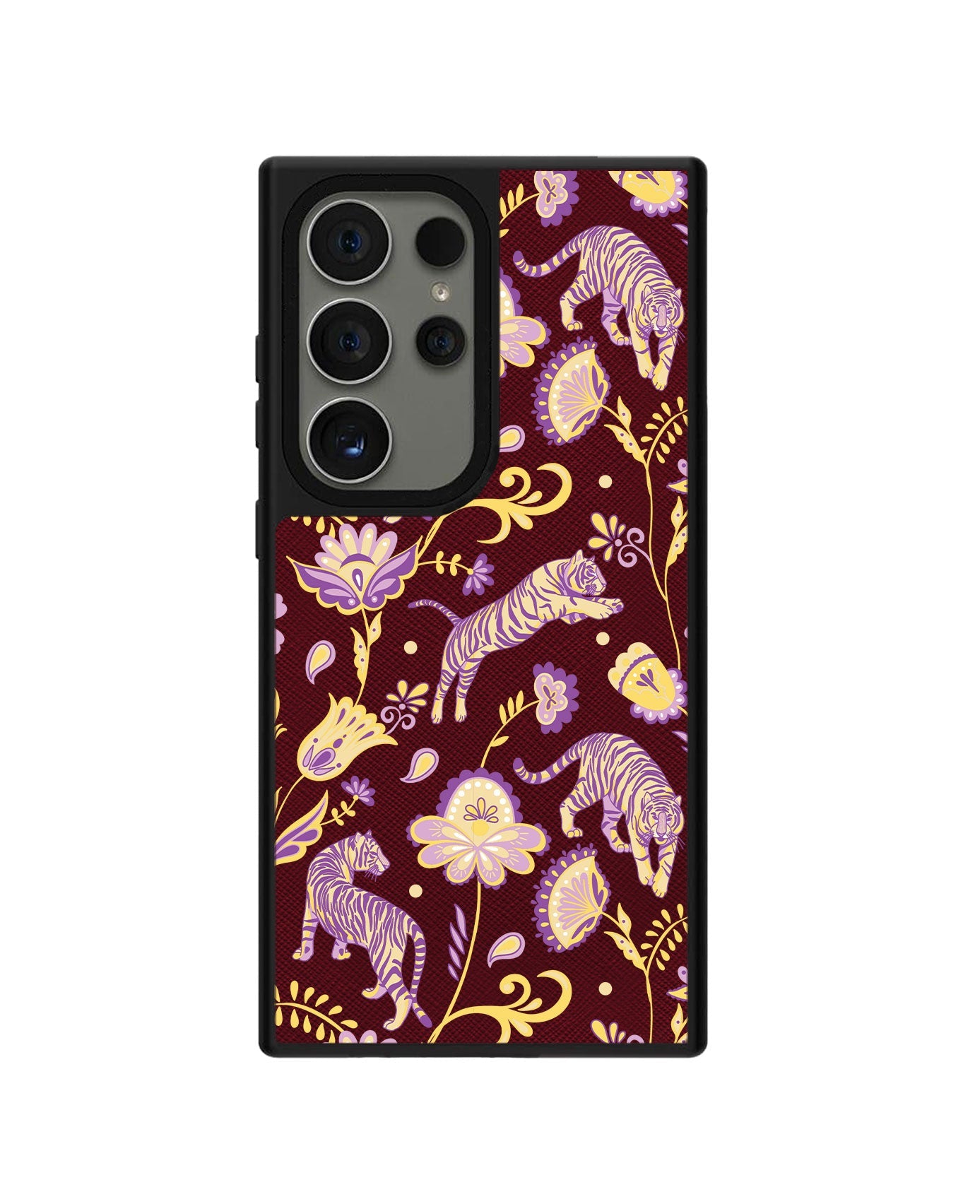 Android Leather Grip - Tiger & Floral 4.0