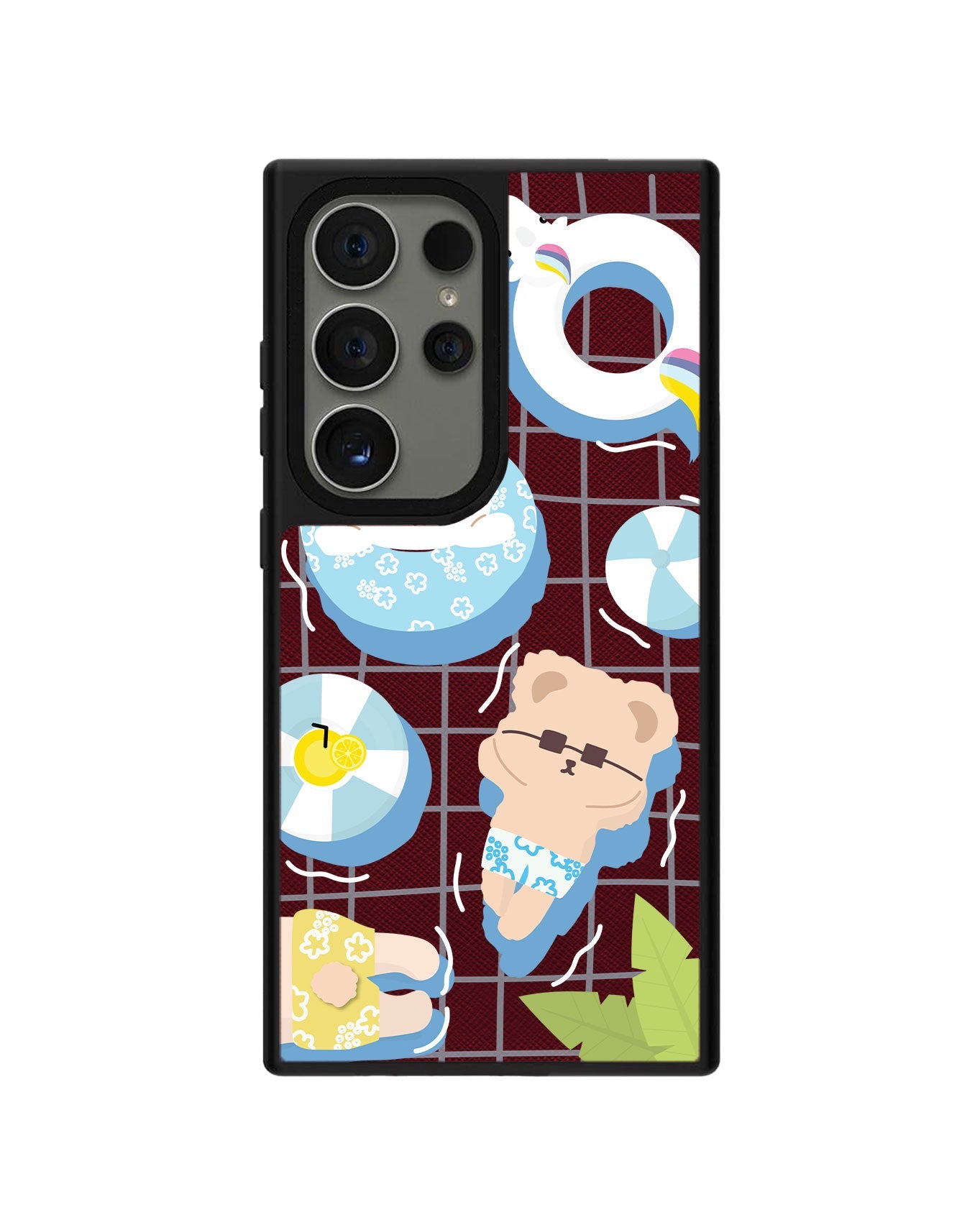 Android Leather Grip - Pool Party Blue