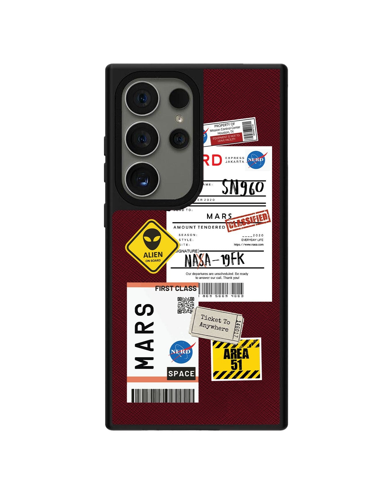Android Leather Grip - Ticket to Mars