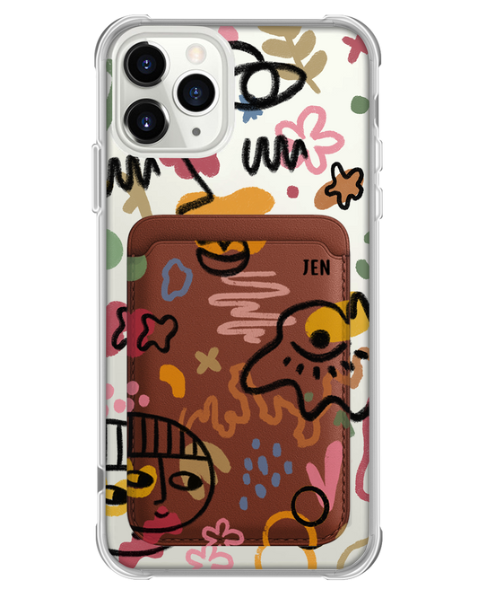 iPhone Magnetic Wallet Case - Abstract 3.0