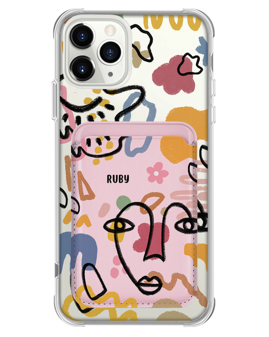 iPhone Magnetic Wallet Case - Abstract 4.0