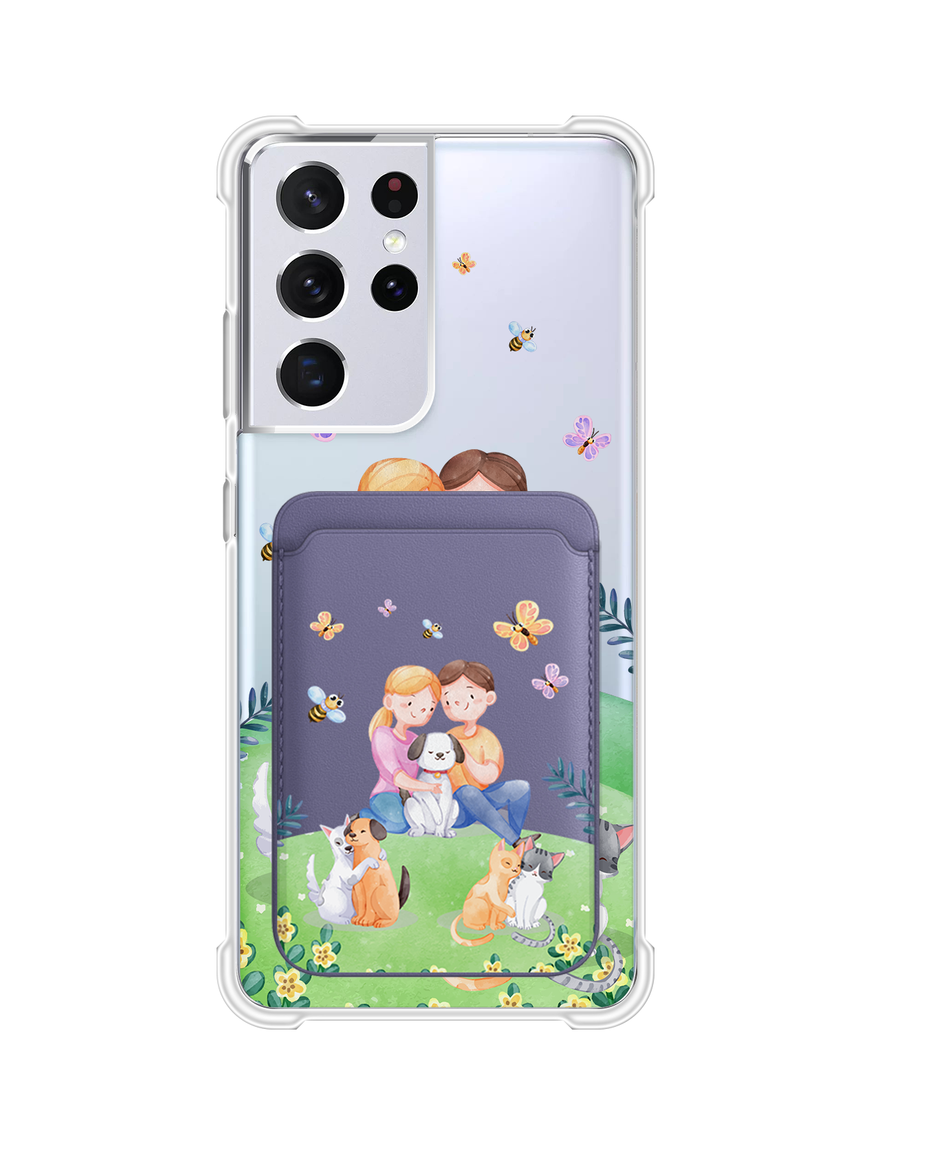 Android Magnetic Wallet Case - Adorable Animals