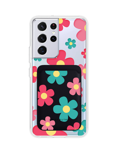 Android Magnetic Wallet Case - Daisy Delight 2.0