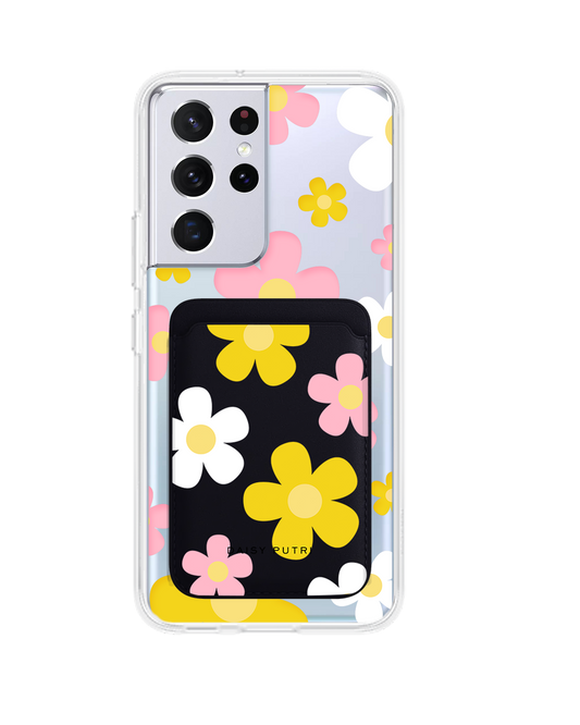 Android Magnetic Wallet Case - Daisy Fresh