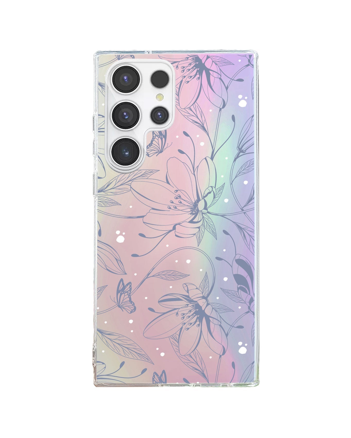 Android Rearguard Holo - ดอกไม้และผีเสื้อร่าง 2.0