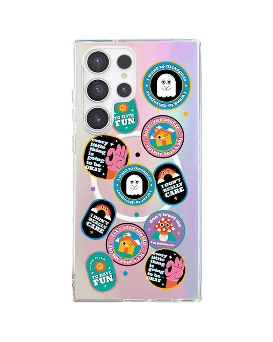 مجموعة ملصقات Monster - Android Rearguard Holo