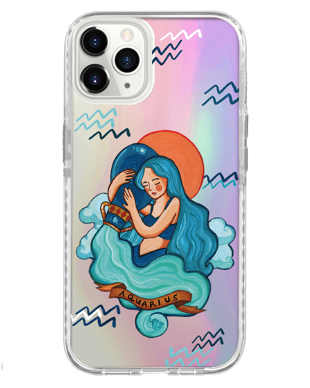 حماية خلفية لهاتف iPhone Holo - Aquarius 2.0