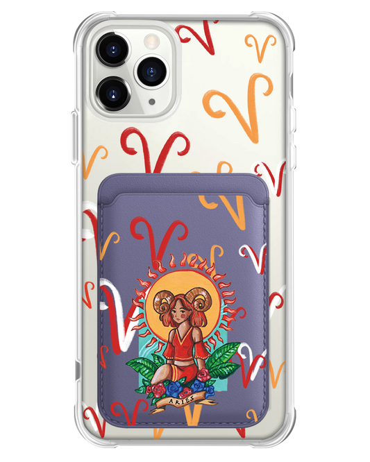 iPhone Magnetic Wallet Case - Aries